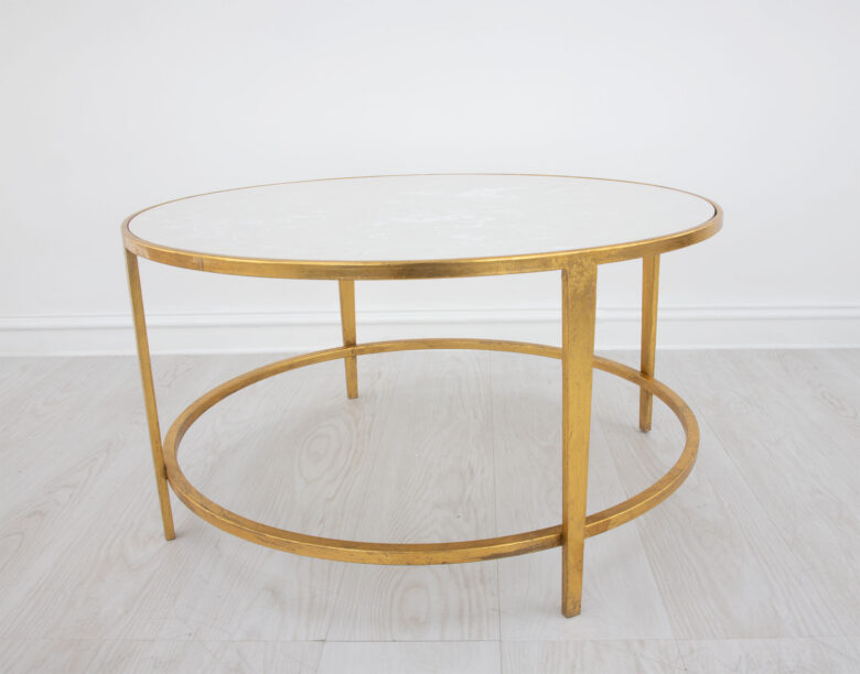 Augustine Gold Round Coffee Table - Image 3