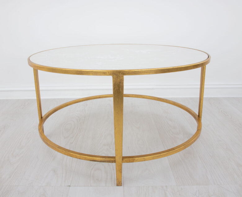 Augustine Gold Round Coffee Table - Image 2