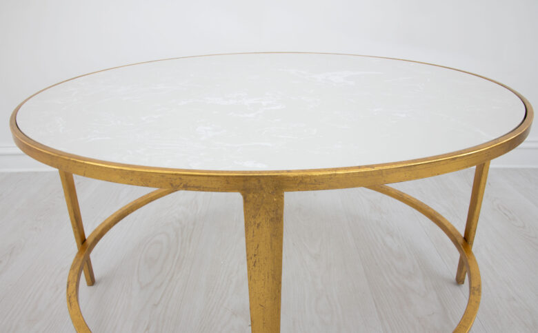 Augustine Gold Round Coffee Table - Image 5