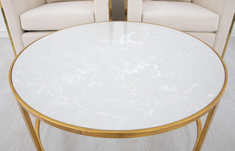 Augustine Gold Round Coffee Table - Image 4