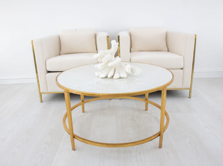 Augustine Gold Round Coffee Table - Image 9