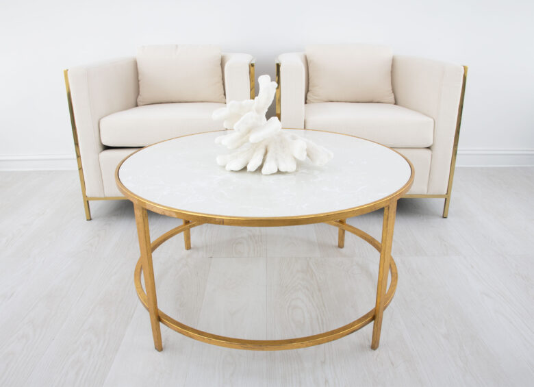 Augustine Gold Round Coffee Table - Image 8