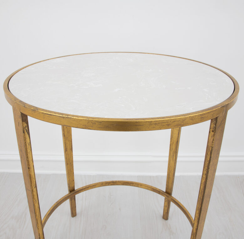 Dolly Gold Round Side Table - Image 3