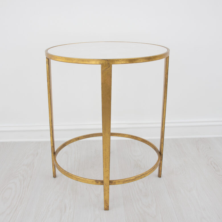 Dolly Gold Round Side Table - Image 2