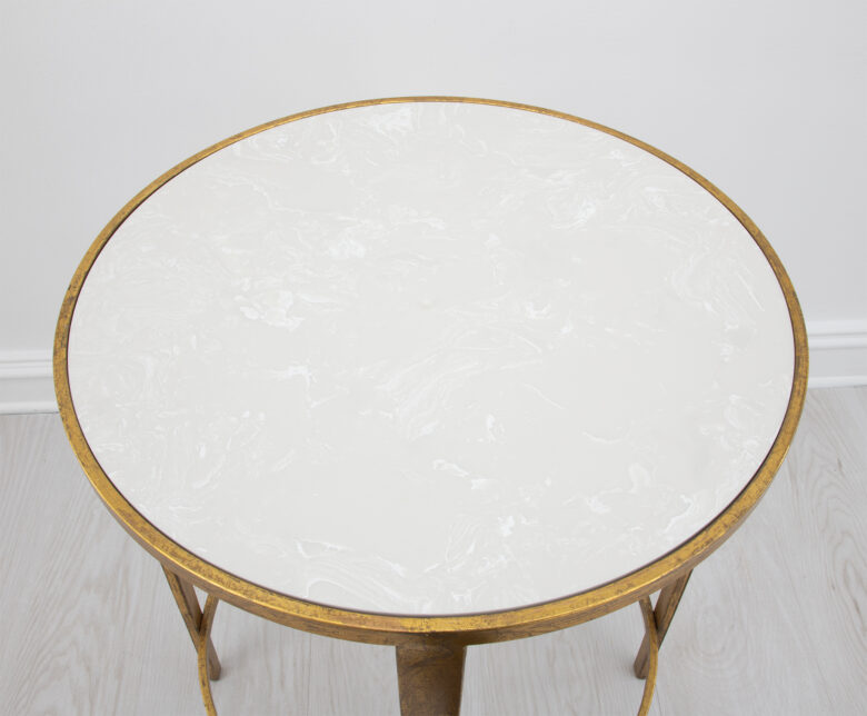 Dolly Gold Round Side Table - Image 4