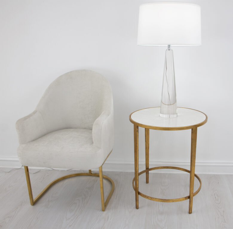 Dolly Gold Round Side Table - Image 6