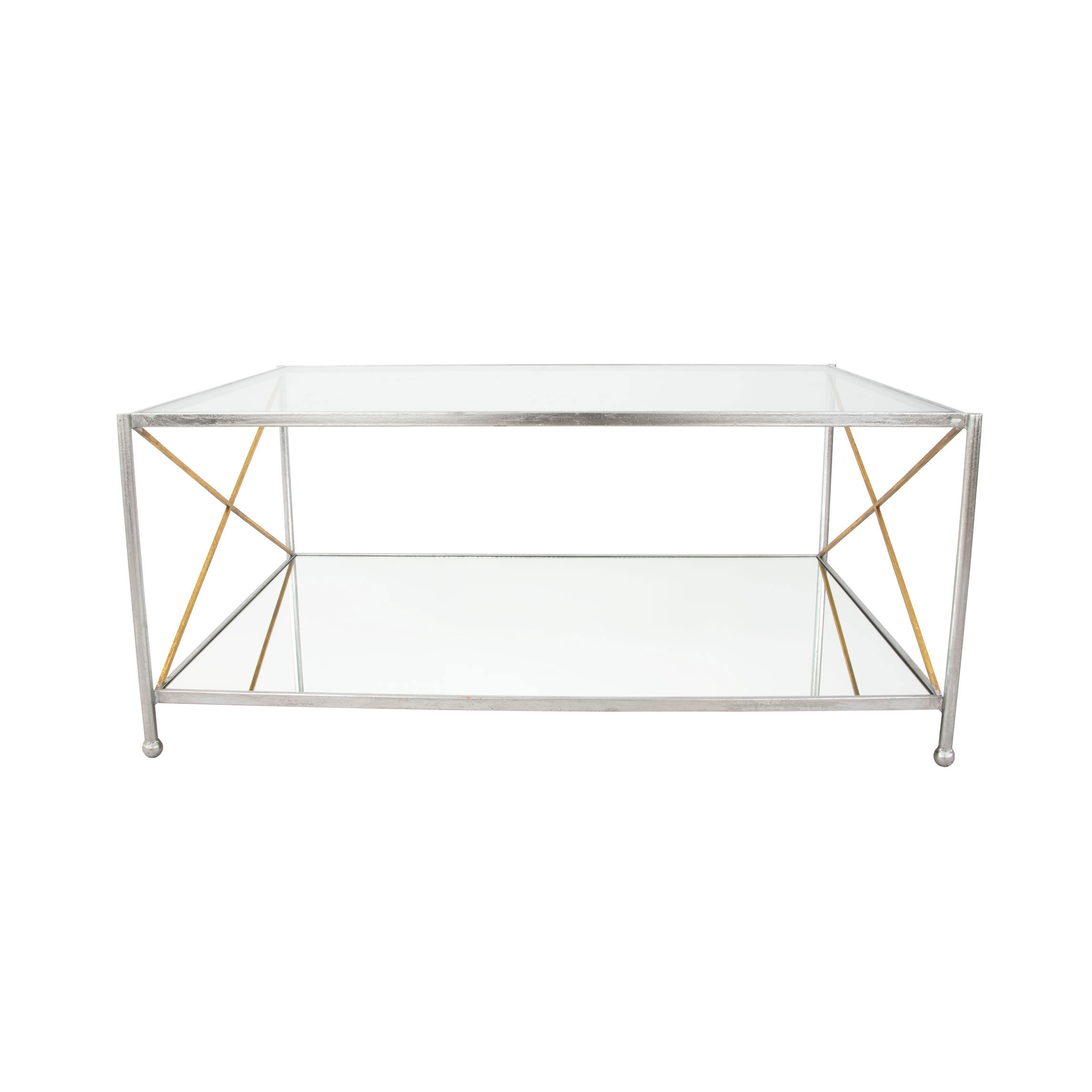 Iris Silver and Gold Coffee Table- Lillian Home