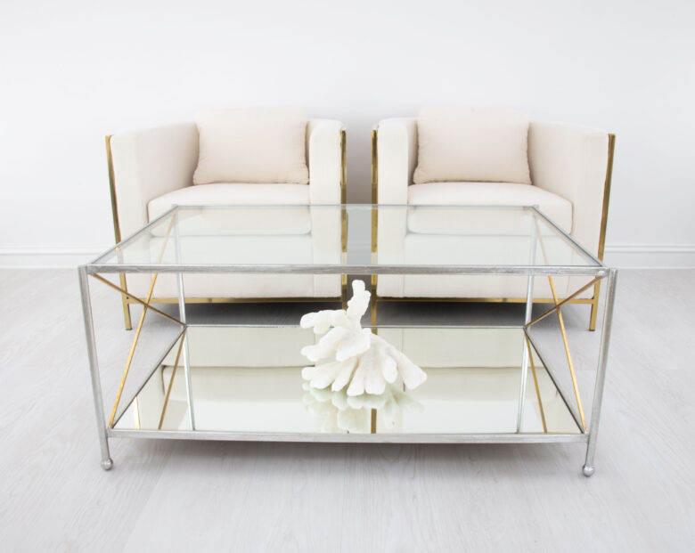 Iris Silver and Gold Coffee Table - Image 6