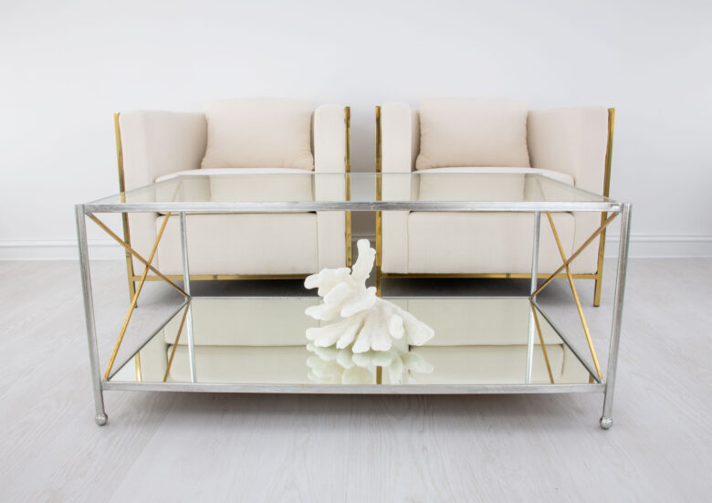 Iris Silver and Gold Coffee Table - Image 7