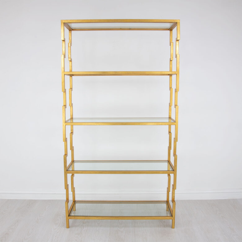 Lazaro Gold Leaf Shelf- Lillian Home