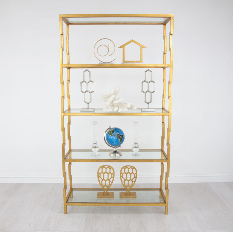 Lazaro Gold Leaf Shelf - Image 6