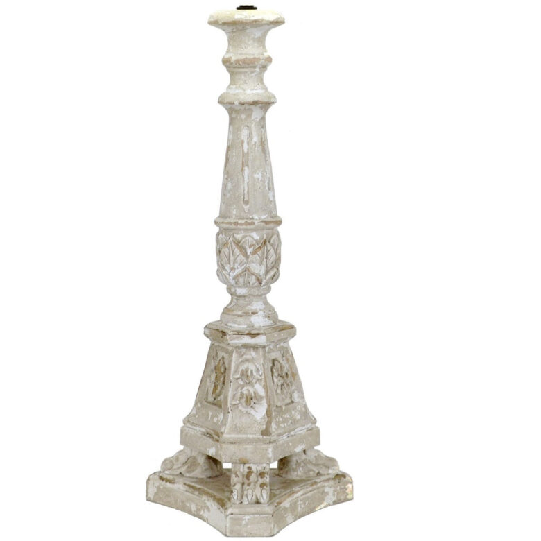 Willa Carved Wood Table Lamp - Image 3