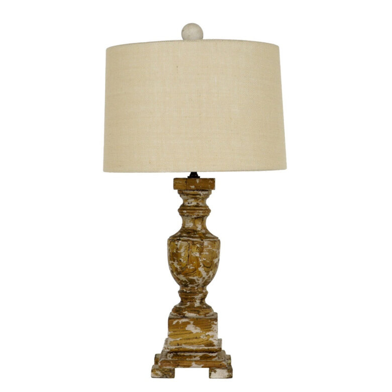 Unique Luella Solid Wood Table Lamp