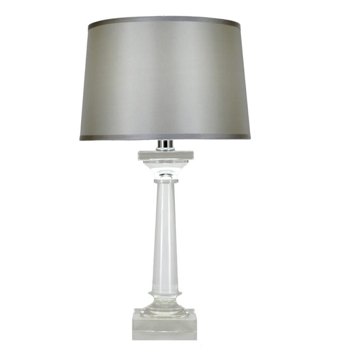Mason Solid Crystal Mercury Glass Table Lamp - Lillian Home