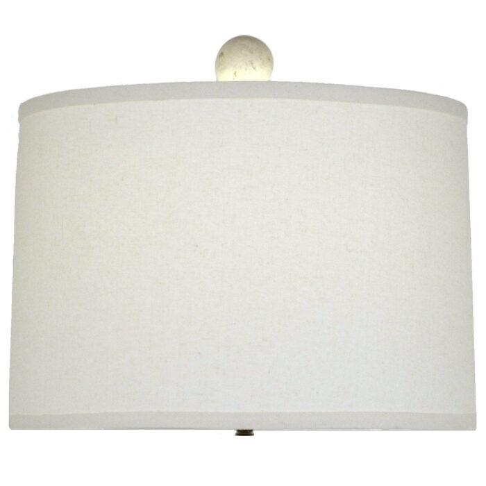 Raymond Solid Wood White Table Lamp | Lillian Home