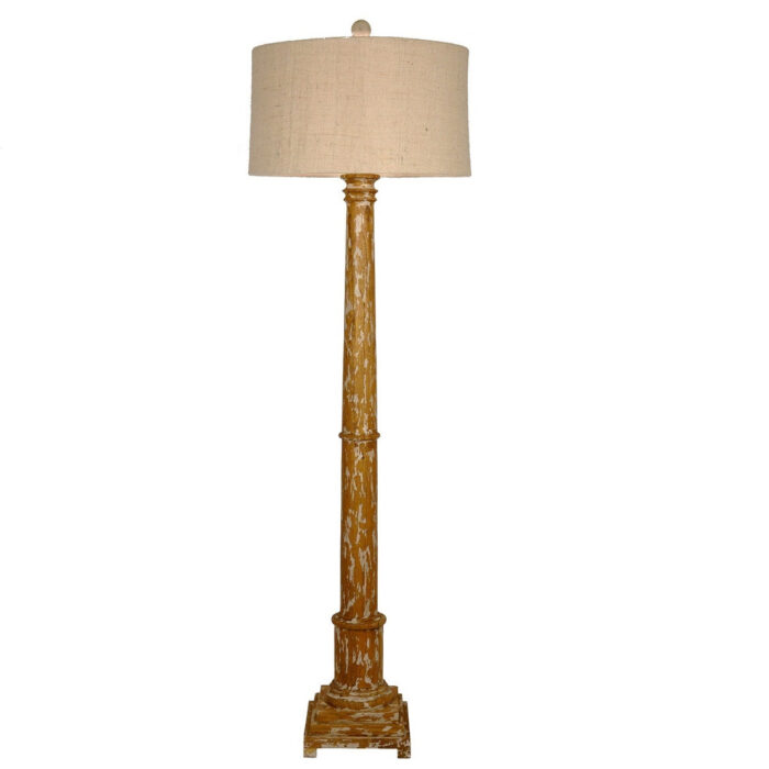Maisie Solid Wood Floor Lamp - Lillian Home