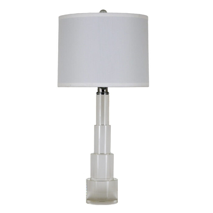 New York Solid Crystal Table Lamp- Lillian Home
