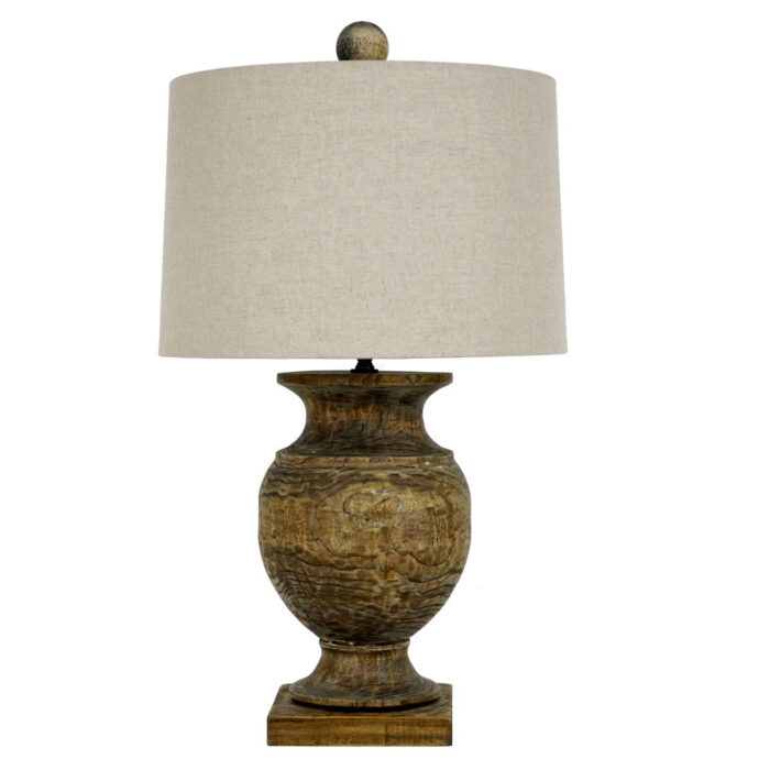 Unique Andreas Solid Wood Table Lamp | Lillian Home