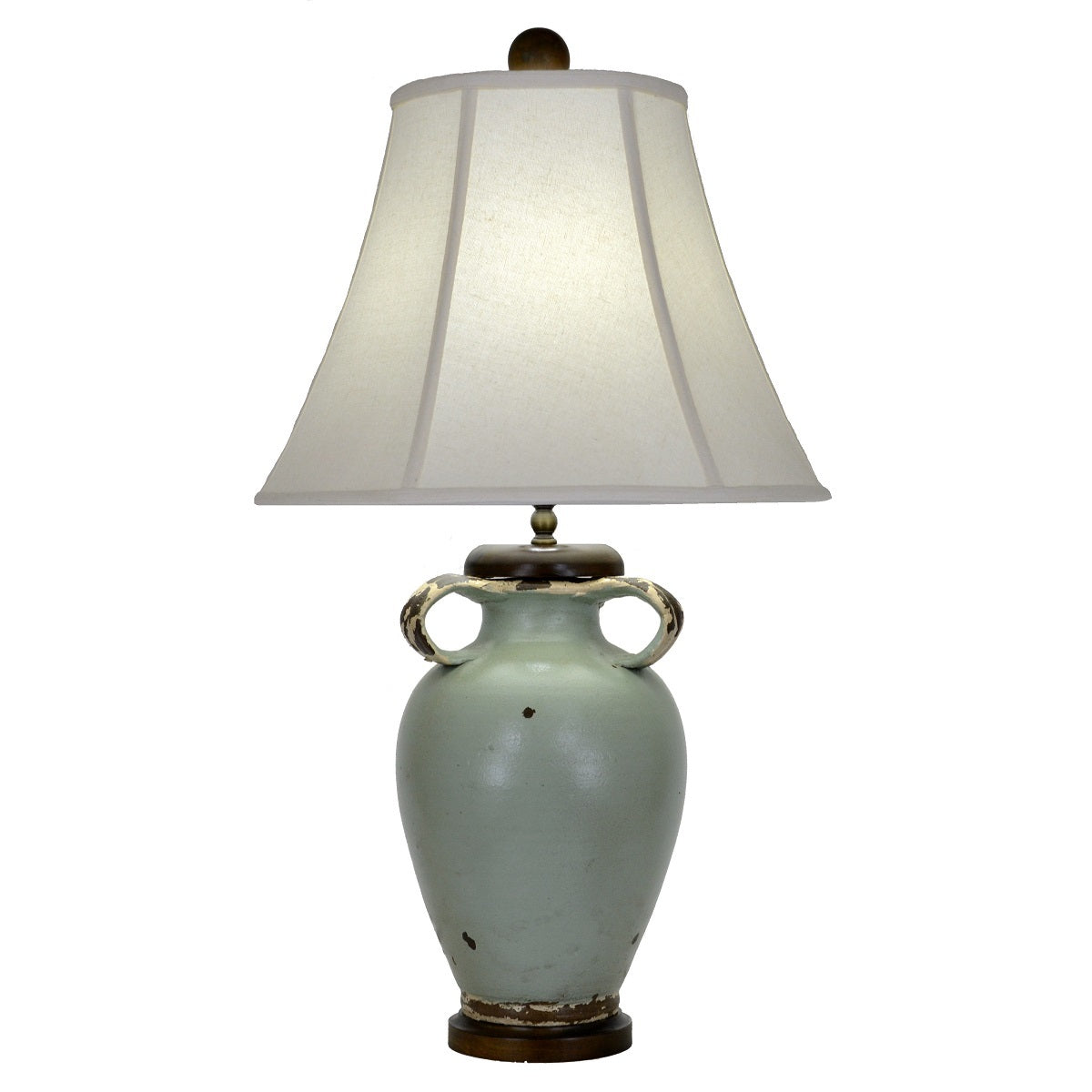 Jacey Turquoise Pottery Table Lamp - Lillian Home