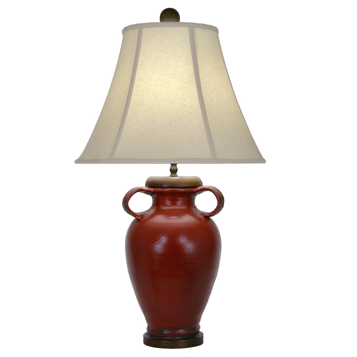Kinsley Red Pottery Table Lamp - Lillian Home