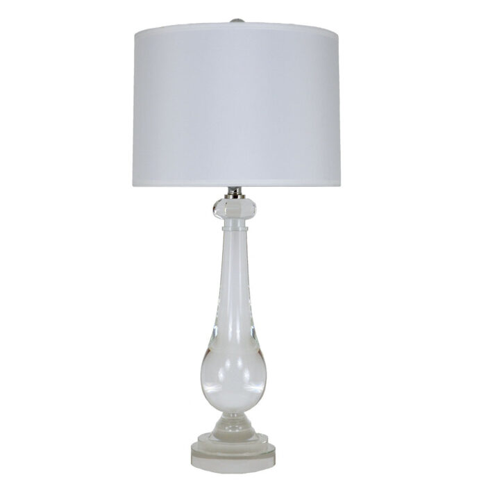 Teardrop Solid Crystal Table Lamp- Lillian Home