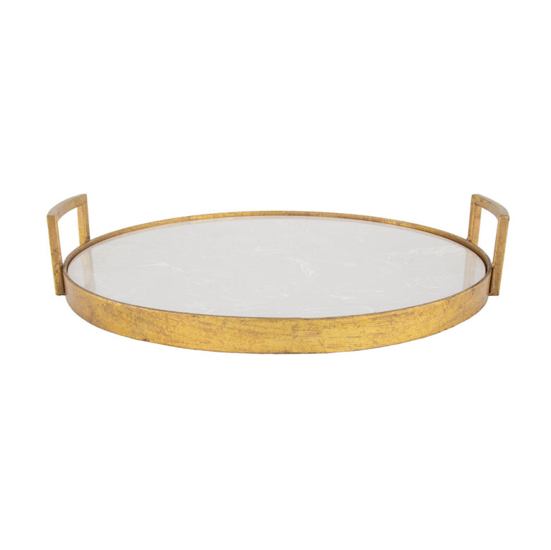 Bono Gold Leaf Tray- Lillian Home