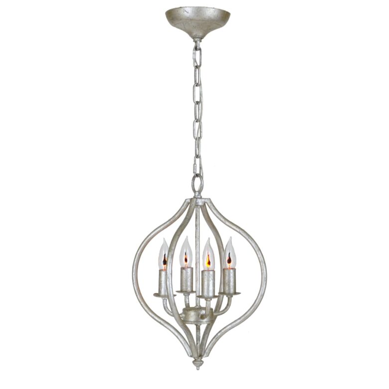 Orchid 4 Light Silver Pendant - Lillian Home