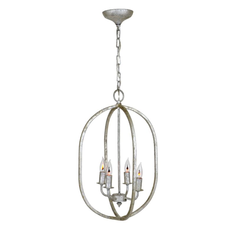 Ovation 4 Light Silver Pendant Light - Lillian Home