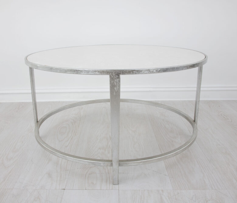 Augustine Silver Round Coffee Table - Image 2