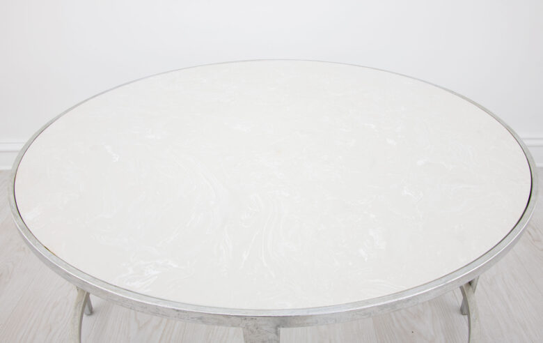 Augustine Silver Round Coffee Table - Image 3