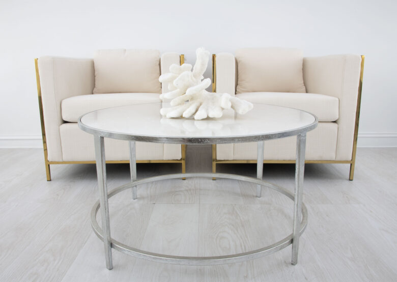 Augustine Silver Round Coffee Table - Image 4