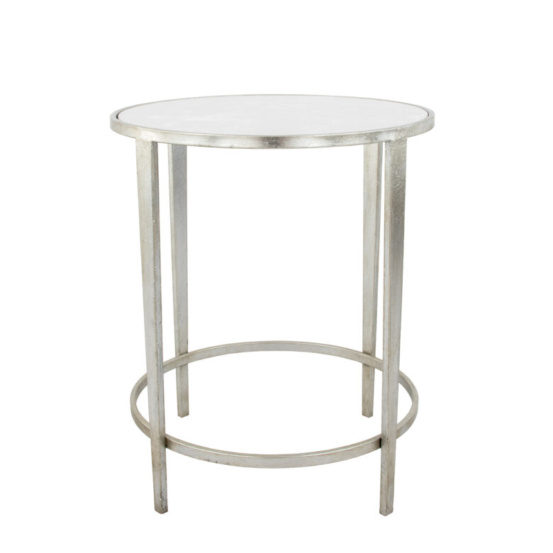 Dolly Silver Round Side Table