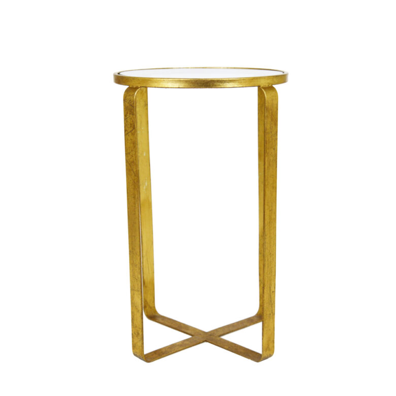 Vincent Gold Leaf Cigar Table- Lillian Home