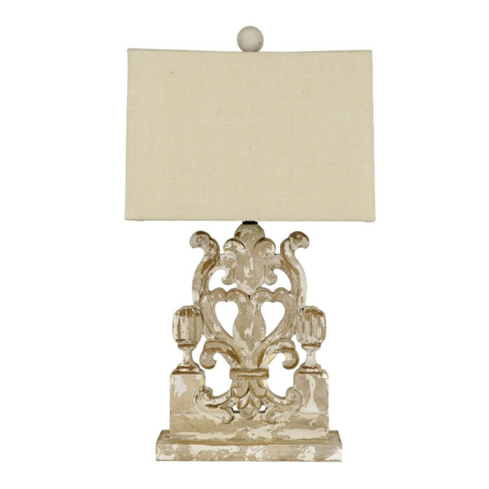 Wylie Carved Wood Table Lamp | Lillian Home | Buy Now