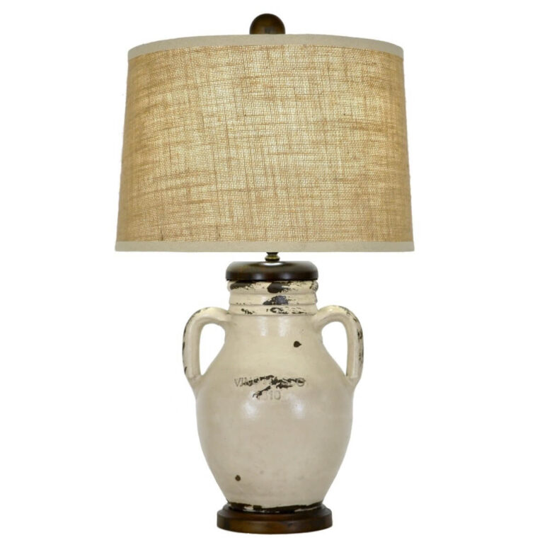 Vino Rosso Pottery Table Lamp - Lillian Home