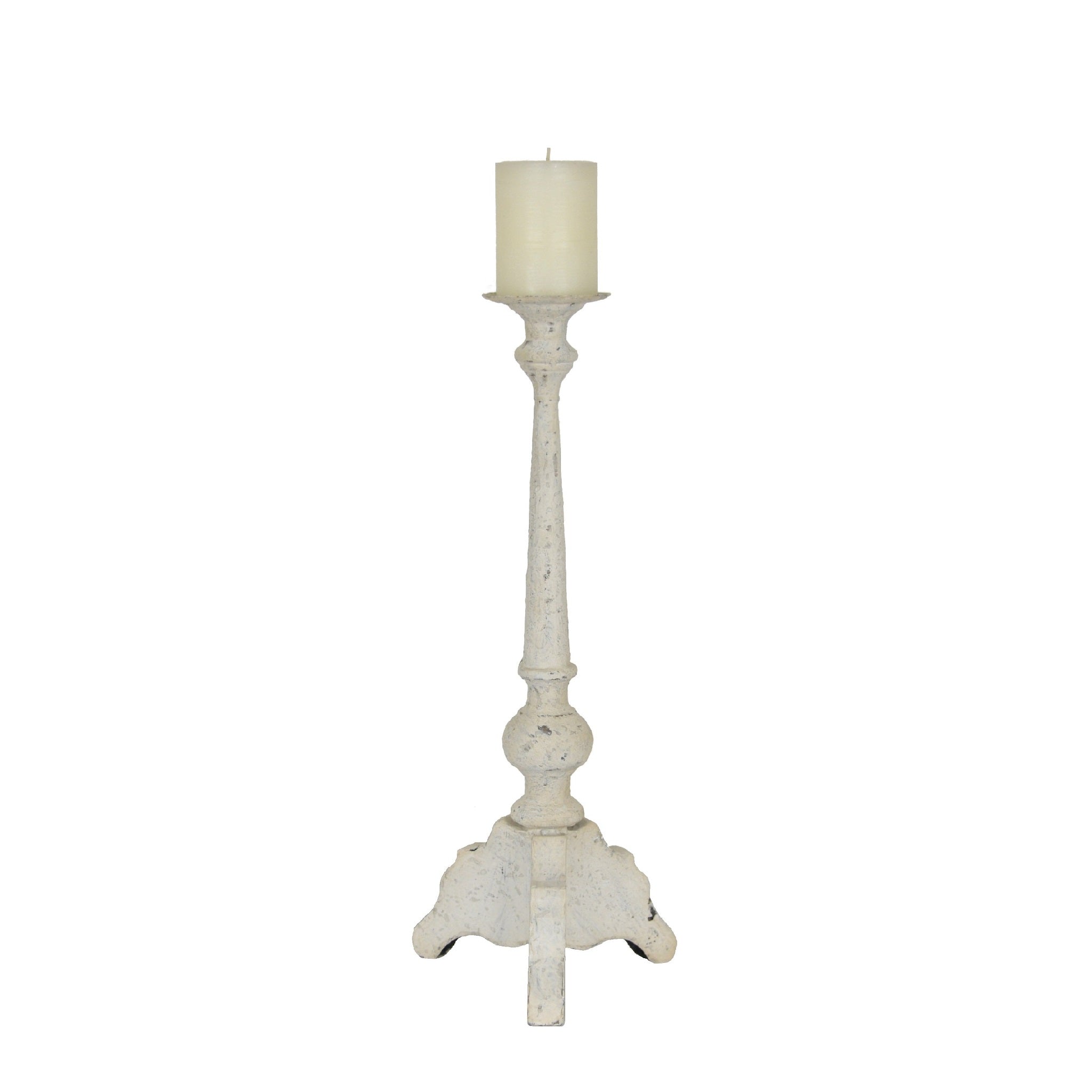 Anny White Candle Holder - Lillian Home