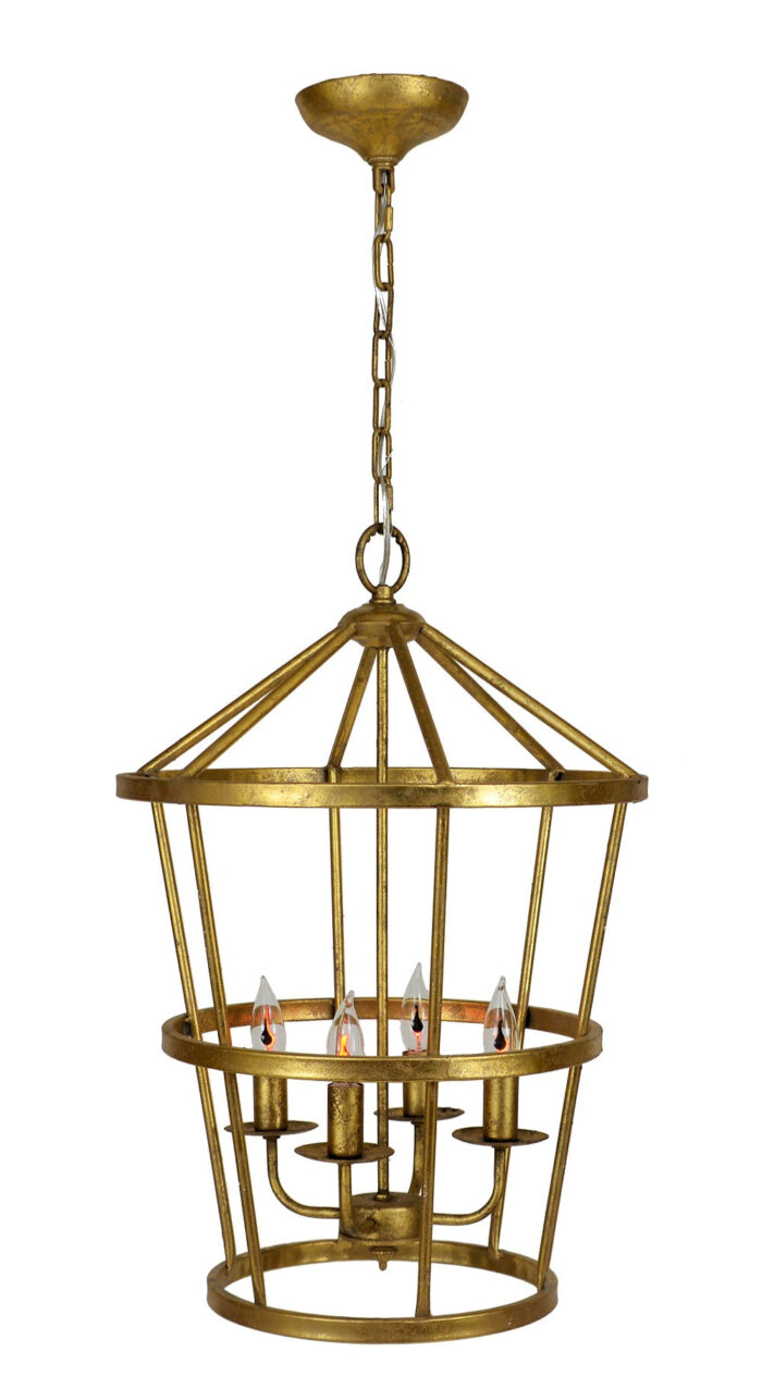 Arman 4 Light Gold Lantern - Lillian Home