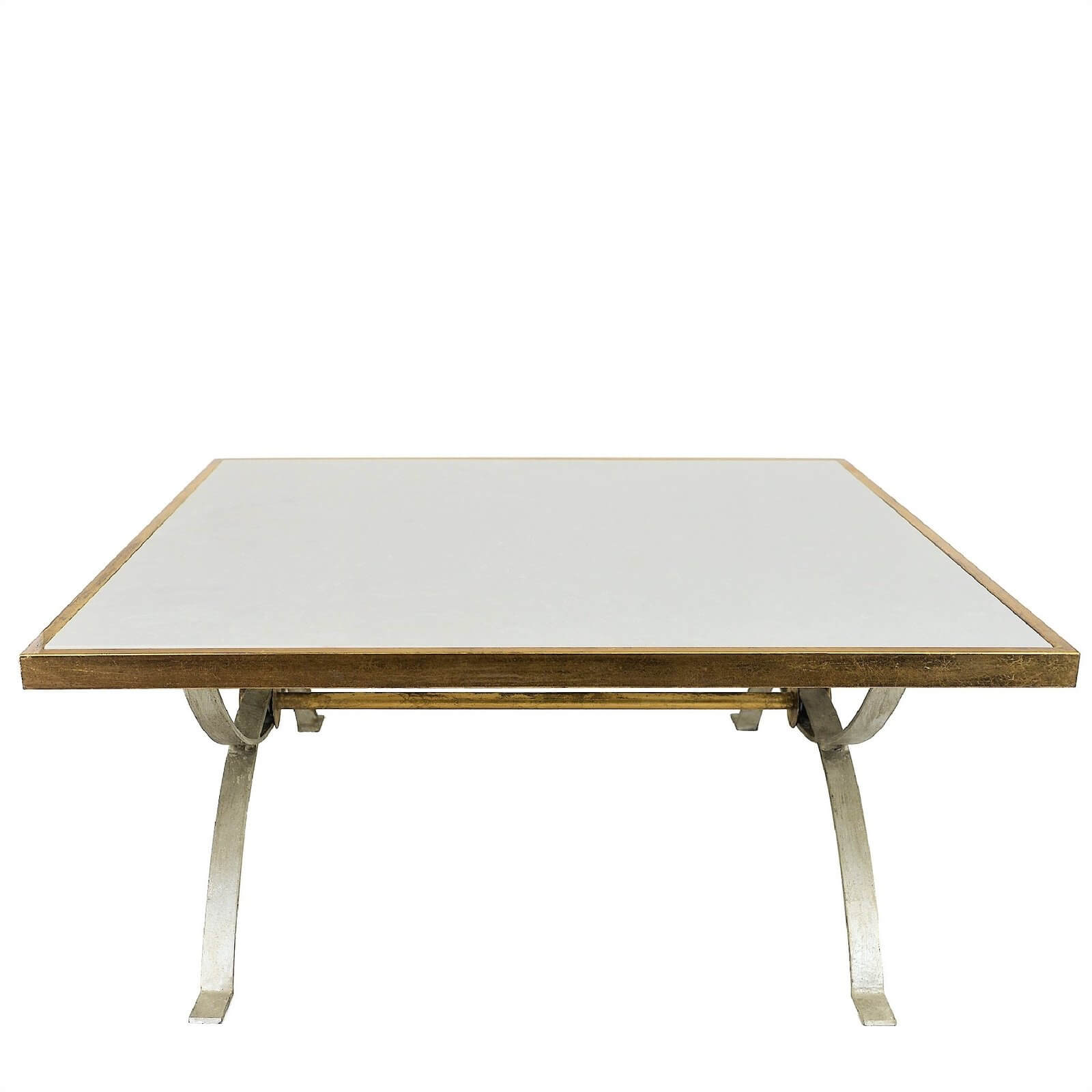 Tania Silver and Gold Square Coffee Table - Lillian Home 