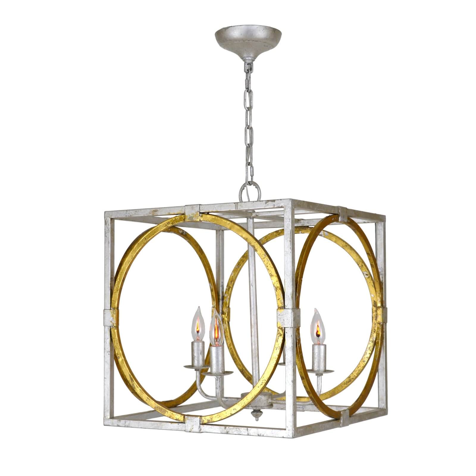 Rolly Silver and Gold 4 Light Lantern - Lillian Home 