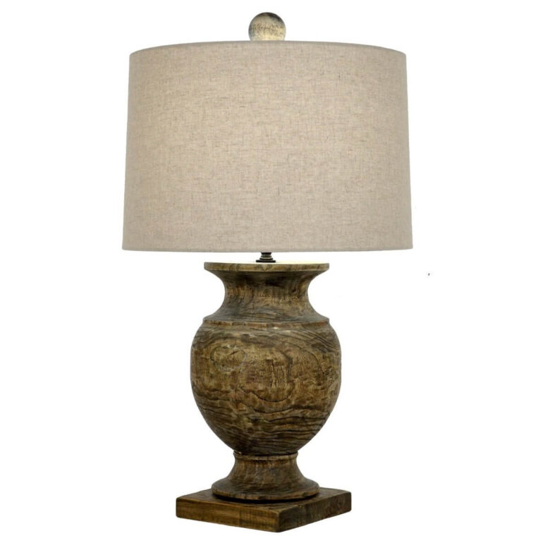 Antique Andreas Solid Wood Table Lamp