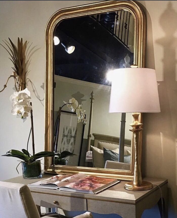 Nova Gold Leaf Louis Philippe Mirror | Decorative Wall Mirrors | Lillian Home