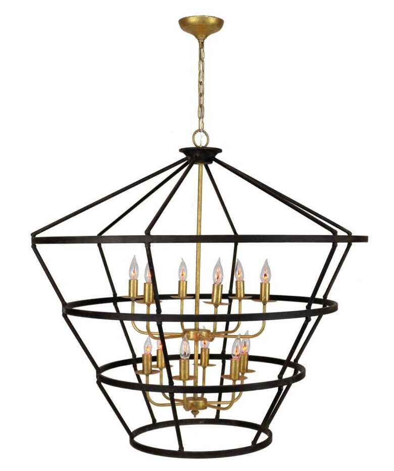 Massive 12 Light Brown and Gold Lantern - Lillian Home