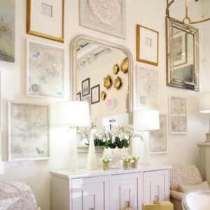 Ova Gold Leaf Louis Philippe Mirror at Lillian Home