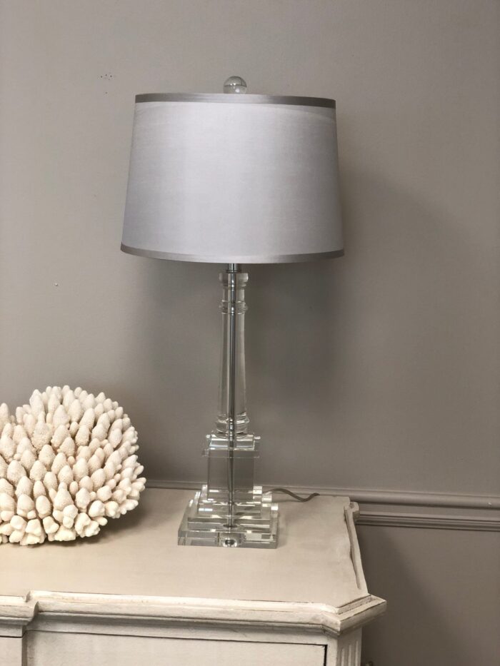 Vara Solid Crystal Stand Up Lamp - Lillian Home