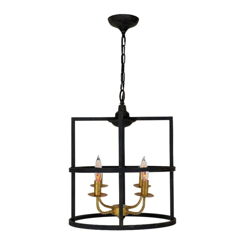 Louisino Black and Gold Pendant - Lillian Home