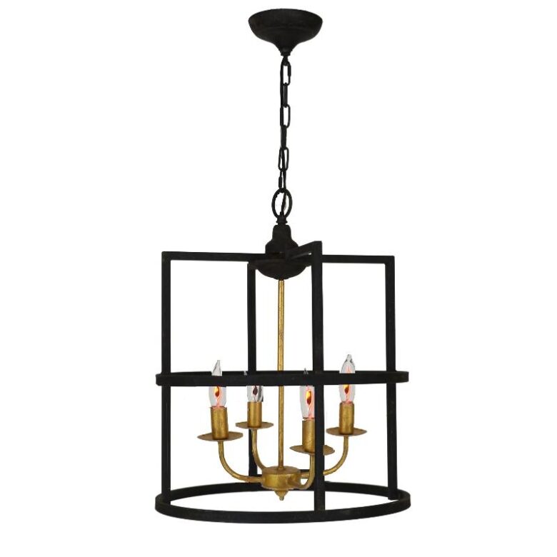 Louisino Black and Gold Pendant - Lillian Home