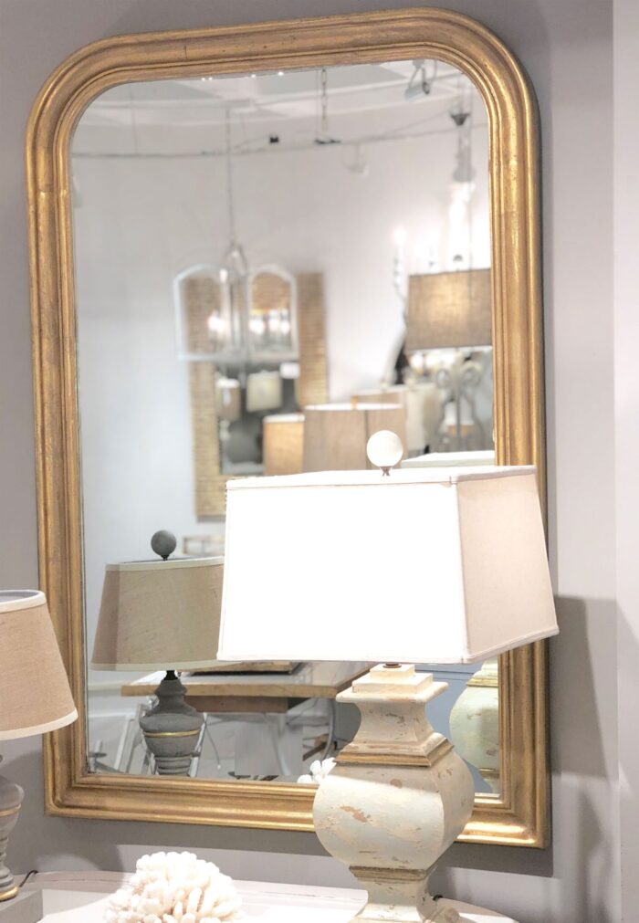 Nova Gold Leaf Louis Philippe Mirror | Lillian Home | Shop Now