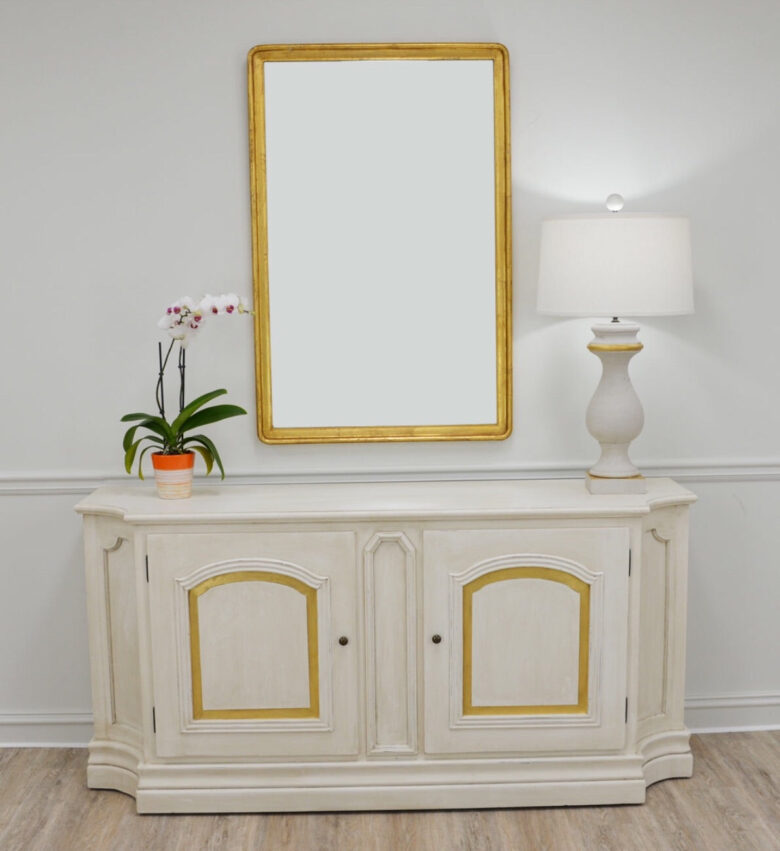 Lillian Home Lana Gold Leaf Wall Mirror