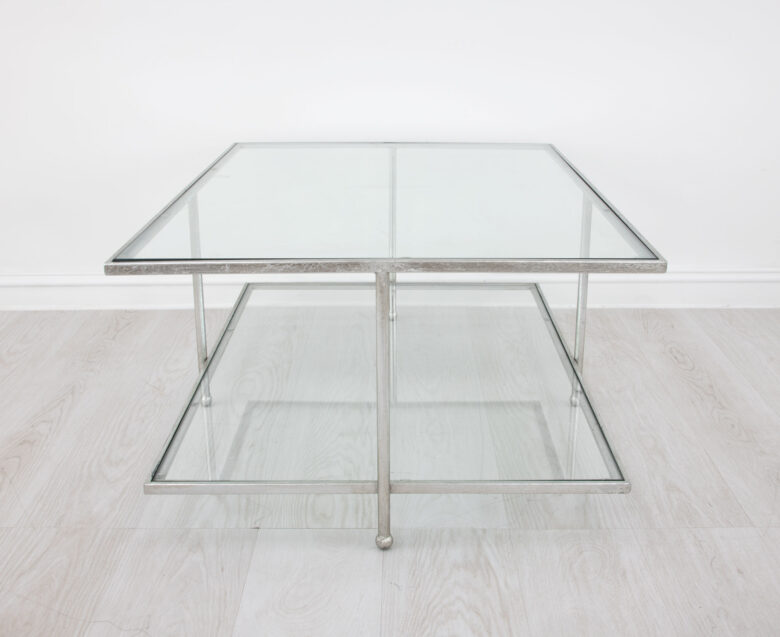 Romana Silver 2 Shelves Coffee Table - Image 4