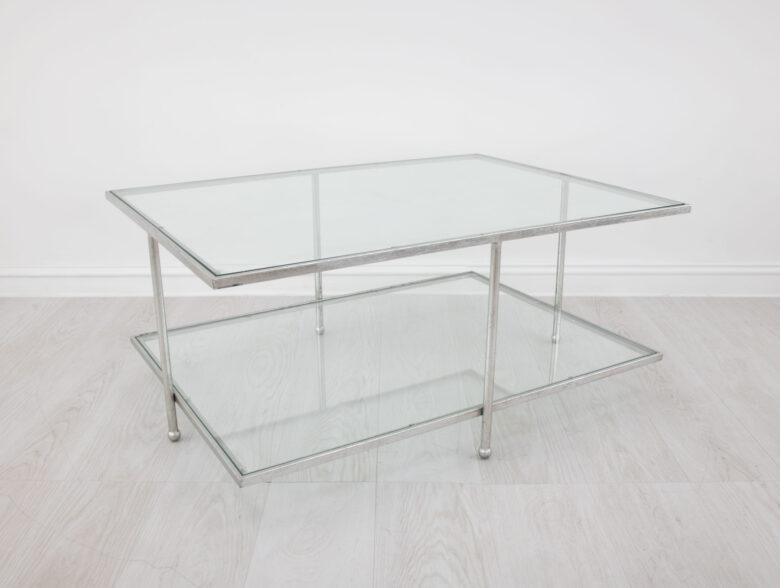 Romana Silver 2 Shelves Coffee Table - Image 2